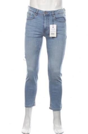 Męskie jeansy Pier One, Rozmiar M, Kolor Niebieski, 99% bawełna, 1% elastyna, Cena 94,76 zł