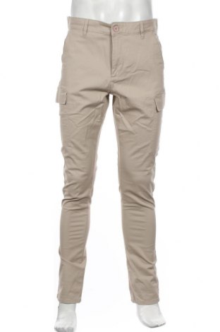 Męskie spodnie ASOS, Rozmiar M, Kolor Beżowy, 98% bawełna, 2% elastyna, Cena 61,57 zł