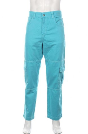 Pantaloni de bărbați Kickers, Mărime L, Culoare Albastru, Bumbac, Preț 148,75 Lei