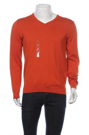 Ανδρικό πουλόβερ S.Oliver, Μέγεθος M, Χρώμα Πορτοκαλί, Βαμβάκι, Τιμή 17,91 €