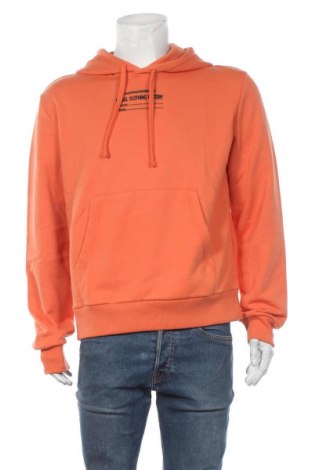 Herren Sweatshirt Diesel, Größe XL, Farbe Orange, 58% Baumwolle, 40% Polyester, 2% Elastan, Preis 93,85 €