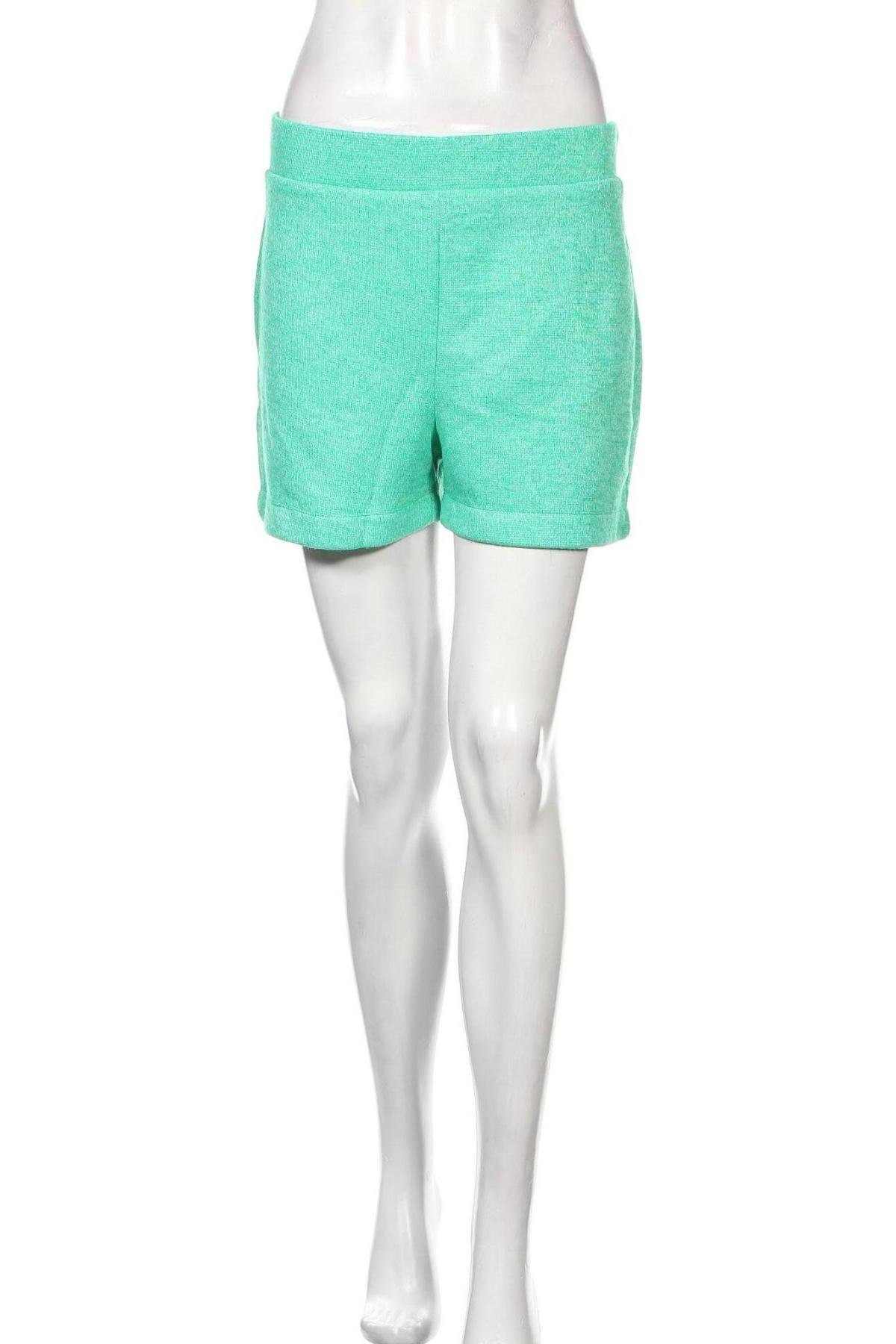 Γυναικείο κοντό παντελόνι Pieces, Μέγεθος S, Χρώμα Πράσινο, 80% πολυεστέρας, 20% βισκόζη, Τιμή 9,31 €