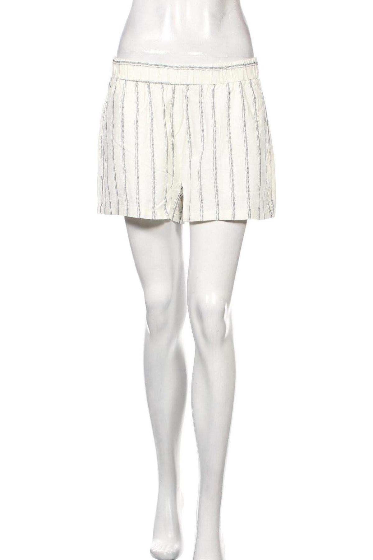 Γυναικείο κοντό παντελόνι Vero Moda, Μέγεθος L, Χρώμα Λευκό, 55% λινό, 45% βισκόζη, Τιμή 15,20 €
