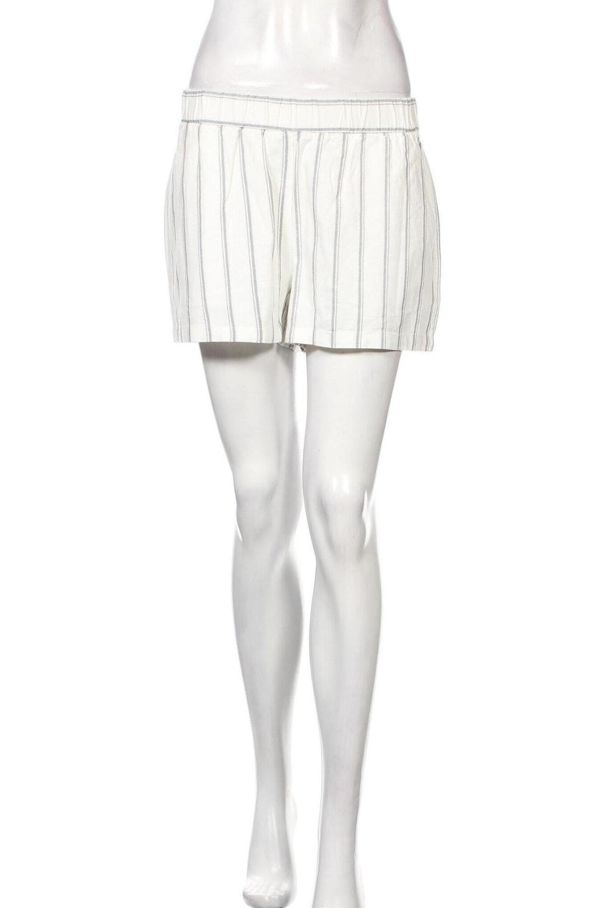 Γυναικείο κοντό παντελόνι Vero Moda, Μέγεθος M, Χρώμα Λευκό, 55% λινό, 45% βισκόζη, Τιμή 15,20 €