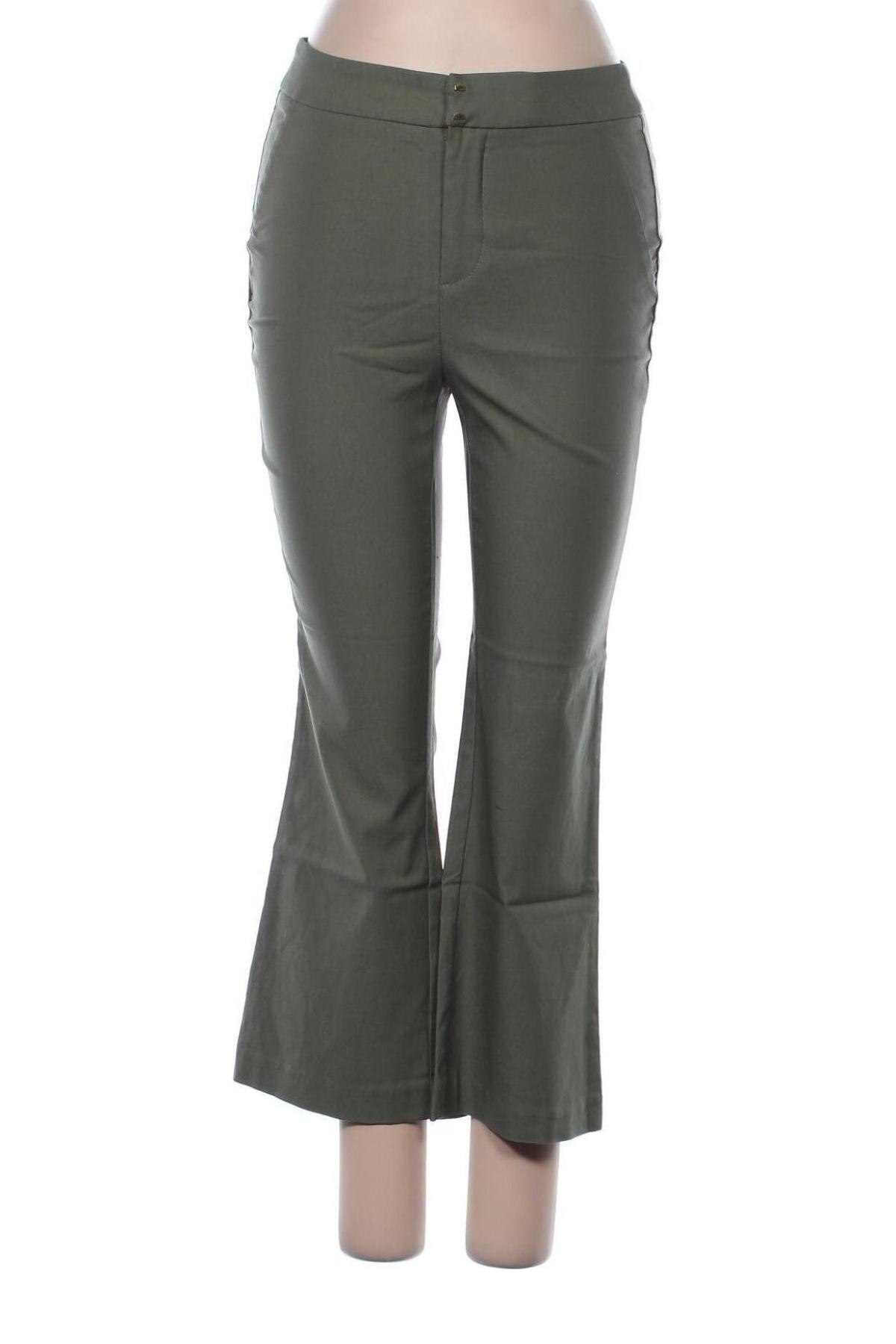 Дамски панталон ONLY, Размер S, Цвят Зелен, Цена 79,00 лв.