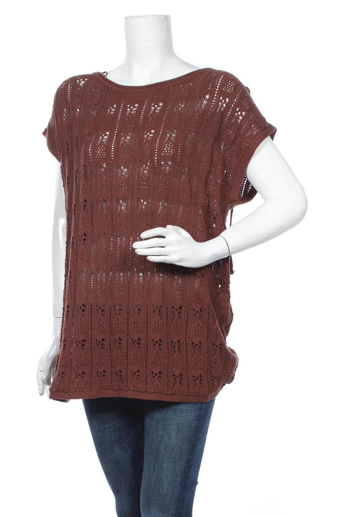 Дамски пуловер Sheego, Размер XL, Цвят Кафяв, Цена 38,15 лв.