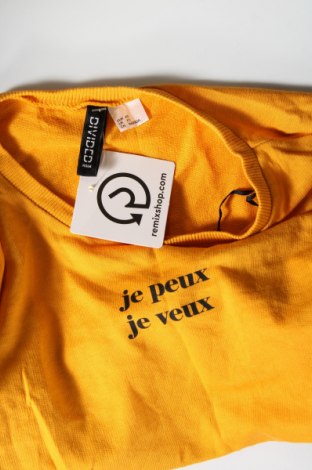 Damen Shirt H&M Divided, Größe XS, Farbe Gelb, Preis 3,17 €