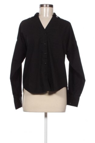 Γυναικείο πουκάμισο Pieces, Μέγεθος XS, Χρώμα Μαύρο, Τιμή 4,33 €