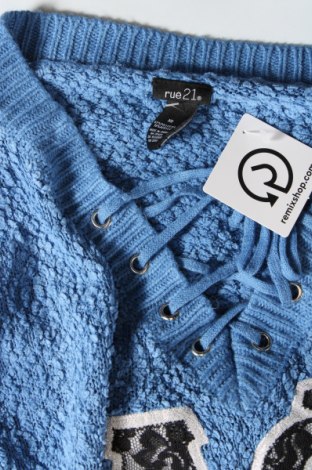 Γυναικείο πουλόβερ Rue 21, Μέγεθος XS, Χρώμα Μπλέ, Τιμή 3,23 €