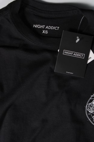 Ανδρικό t-shirt NIGHT ADDICT, Μέγεθος XS, Χρώμα Μαύρο, Τιμή 14,95 €