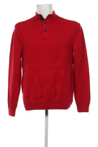 Ανδρικό πουλόβερ Chaps, Μέγεθος L, Χρώμα Κόκκινο, Τιμή 7,07 €