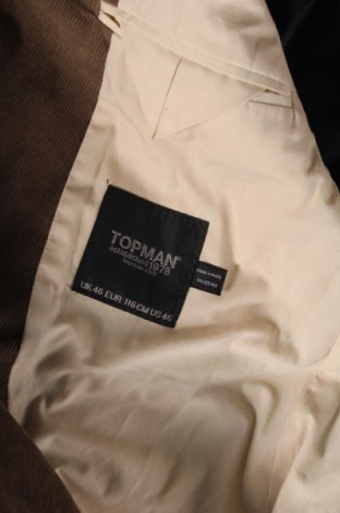Ανδρικό σακάκι Topman, Μέγεθος M, Χρώμα Καφέ, Τιμή 5,05 €