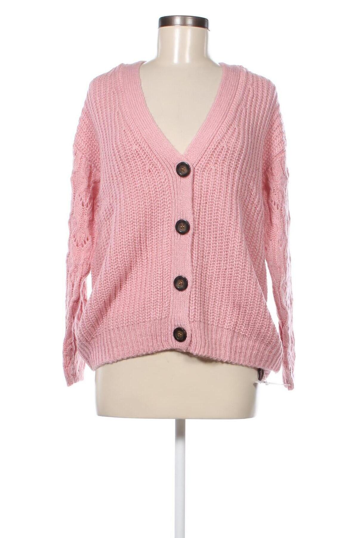 Benetton Dunkelgrauer Cardigan Damen Braune Strickjacke Aus