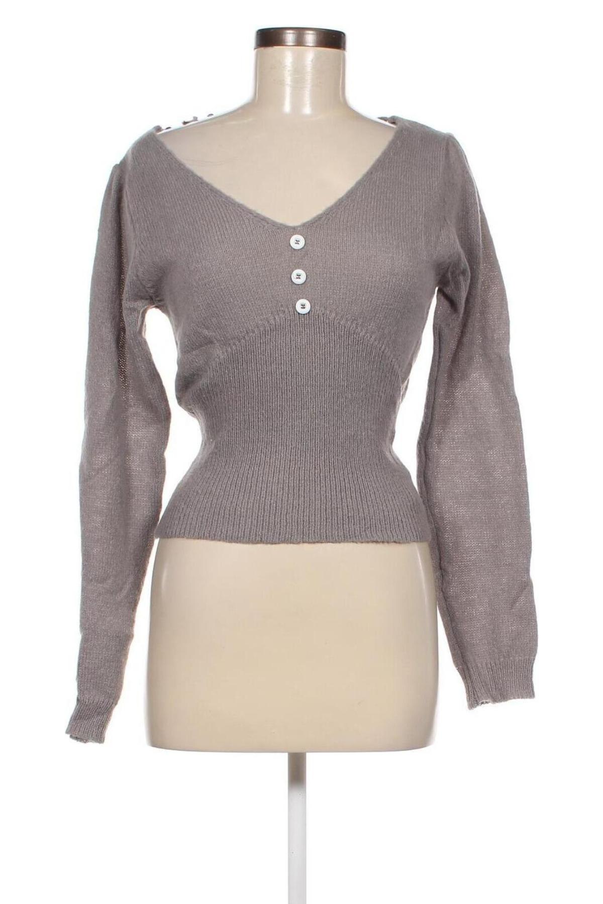 Дамски пуловер SHEIN, Размер S, Цвят Сив, Цена 12,42 лв.