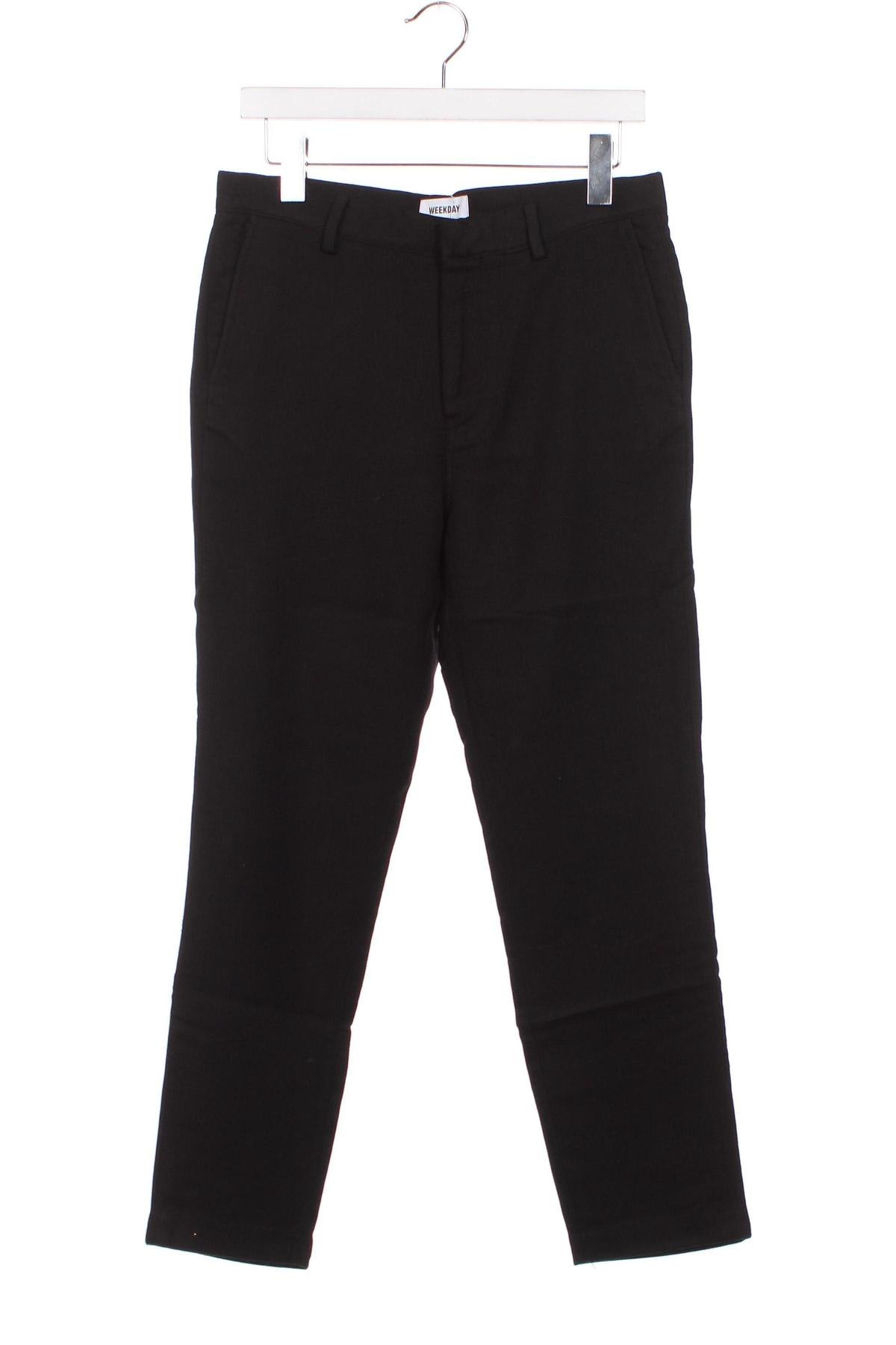Pantaloni de bărbați Weekday, Mărime M, Culoare Negru, Preț 32,37 Lei