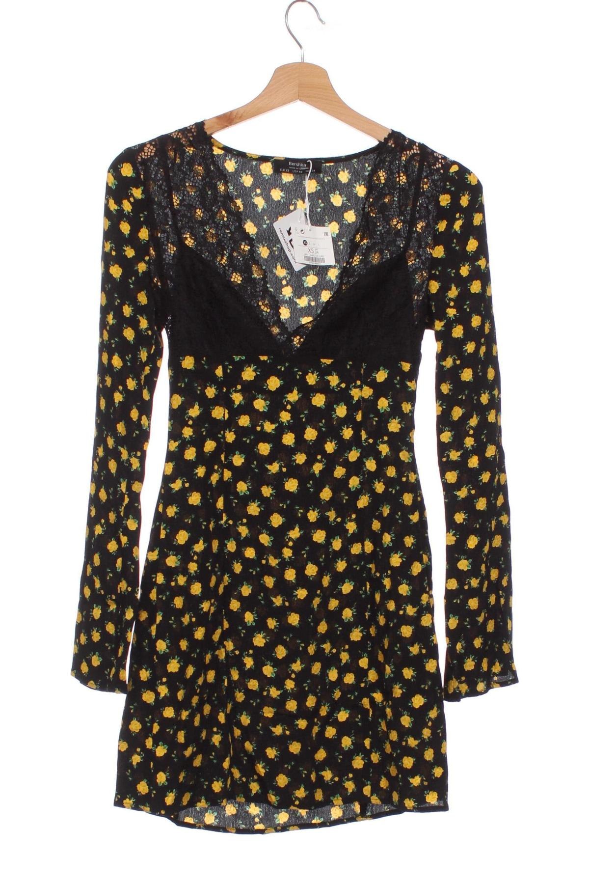 Φόρεμα Bershka, Μέγεθος XS, Χρώμα Μαύρο, Τιμή 4,74 €