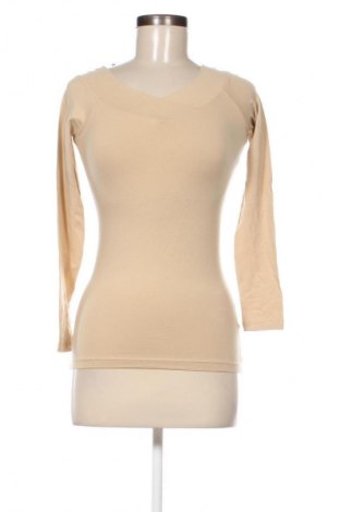 Дамска блуза Gina Tricot, Размер XS, Цвят Бежов, Цена 8,00 лв.