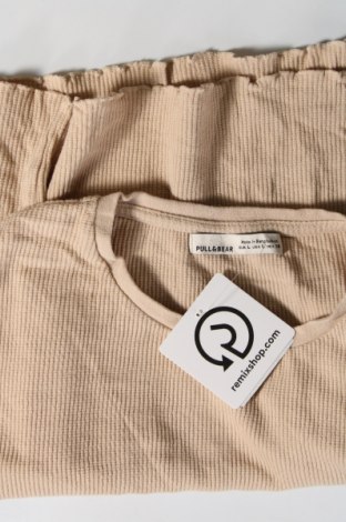 Γυναικεία μπλούζα Pull&Bear, Μέγεθος L, Χρώμα  Μπέζ, Τιμή 4,49 €