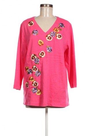 Дамска блуза Quacker Factory, Размер XL, Цвят Розов, Цена 17,00 лв.