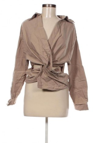 Дамска блуза Zara, Размер L, Цвят Бежов, Цена 14,58 лв.