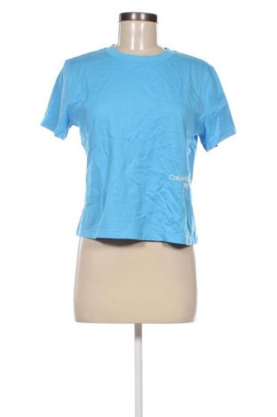 Damski T-shirt Calvin Klein Jeans, Rozmiar L, Kolor Niebieski, Cena 73,99 zł