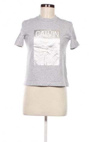 Damski T-shirt Calvin Klein Jeans, Rozmiar XS, Kolor Szary, Cena 119,99 zł