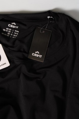 Γυναικείο t-shirt Crivit, Μέγεθος L, Χρώμα Μαύρο, Τιμή 8,08 €