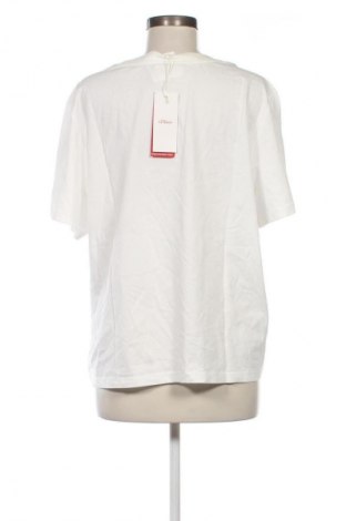 Γυναικείο t-shirt S.Oliver, Μέγεθος XXL, Χρώμα Λευκό, Τιμή 18,56 €