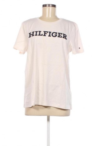 Damski T-shirt Tommy Hilfiger, Rozmiar XL, Kolor ecru, Cena 170,99 zł