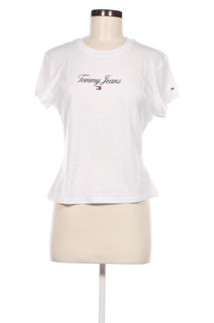 Γυναικείο t-shirt Tommy Jeans, Μέγεθος L, Χρώμα Λευκό, Τιμή 24,99 €