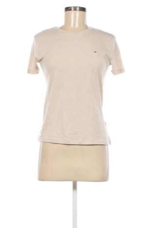 Damen T-Shirt Tommy Jeans, Größe XXS, Farbe Beige, Preis € 57,29