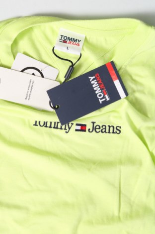 Дамска тениска Tommy Jeans, Размер L, Цвят Зелен, Цена 39,99 лв.