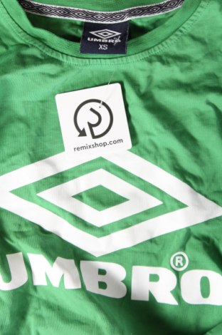 Γυναικείο t-shirt Umbro, Μέγεθος XS, Χρώμα Πράσινο, Τιμή 9,90 €