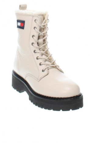 Botine de damă Tommy Jeans, Mărime 40, Culoare Ecru, Preț 649,99 Lei