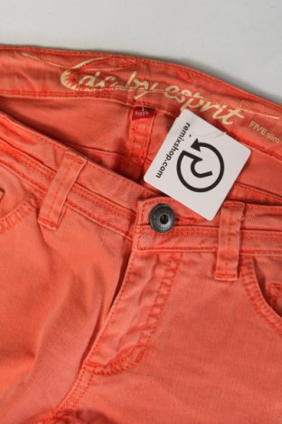 Damskie jeansy Edc By Esprit, Rozmiar S, Kolor Pomarańczowy, Cena 63,99 zł