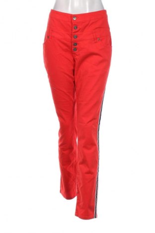 Damskie jeansy Rainbow, Rozmiar L, Kolor Czerwony, Cena 32,99 zł