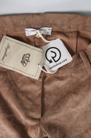 Pantaloni de velvet de femei Regalinas, Mărime S, Culoare Bej, Preț 29,99 Lei