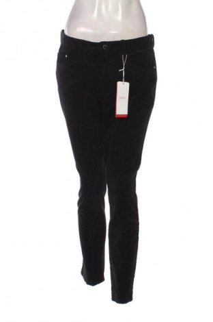 Γυναικείο κοτλέ παντελόνι S.Oliver, Μέγεθος XL, Χρώμα Μαύρο, Τιμή 11,99 €