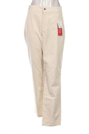 Pantaloni de velvet de femei S.Oliver, Mărime XXL, Culoare Ecru, Preț 168,26 Lei