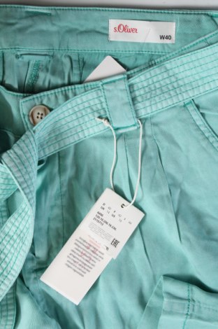Γυναικείο κοντό παντελόνι S.Oliver, Μέγεθος L, Χρώμα Πράσινο, Τιμή 39,69 €