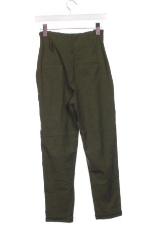 Pantaloni de femei Bershka, Mărime XS, Culoare Verde, Preț 27,99 Lei