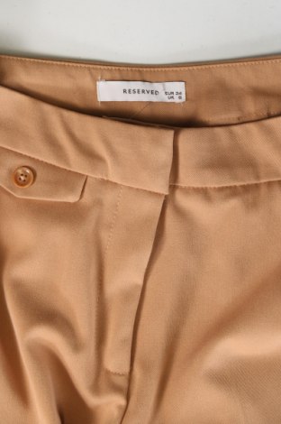 Damenhose Reserved, Größe XS, Farbe Beige, Preis 14,99 €