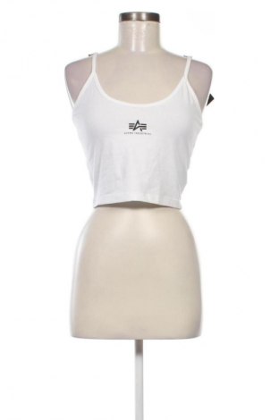 Γυναικείο αμάνικο μπλουζάκι Alpha Industries, Μέγεθος M, Χρώμα Λευκό, Τιμή 31,96 €