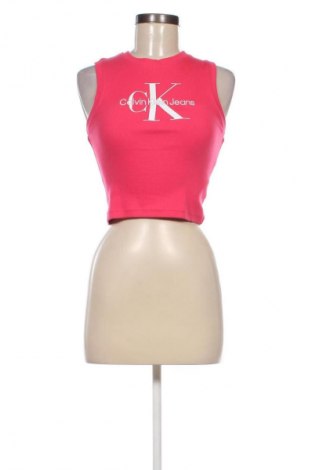Damska koszulka na ramiączkach Calvin Klein Jeans, Rozmiar S, Kolor Różowy, Cena 103,63 zł
