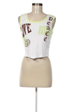 Γυναικείο αμάνικο μπλουζάκι Jennyfer, Μέγεθος L, Χρώμα Λευκό, Τιμή 3,59 €