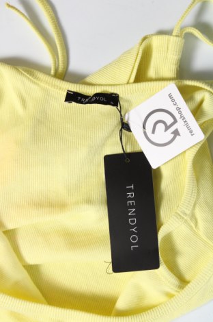 Γυναικείο αμάνικο μπλουζάκι Trendyol, Μέγεθος XL, Χρώμα Κίτρινο, Τιμή 15,98 €