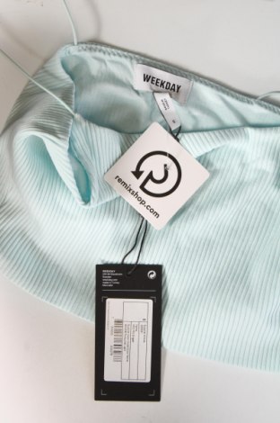 Γυναικείο αμάνικο μπλουζάκι Weekday, Μέγεθος S, Χρώμα Μπλέ, Τιμή 5,07 €