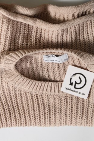 Damski sweter Bershka, Rozmiar S, Kolor Beżowy, Cena 32,99 zł