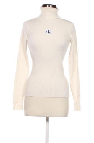 Damenpullover Calvin Klein Jeans, Größe M, Farbe Weiß, Preis 68,99 €