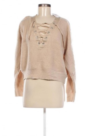 Γυναικείο πουλόβερ H&M Divided, Μέγεθος L, Χρώμα  Μπέζ, Τιμή 7,18 €